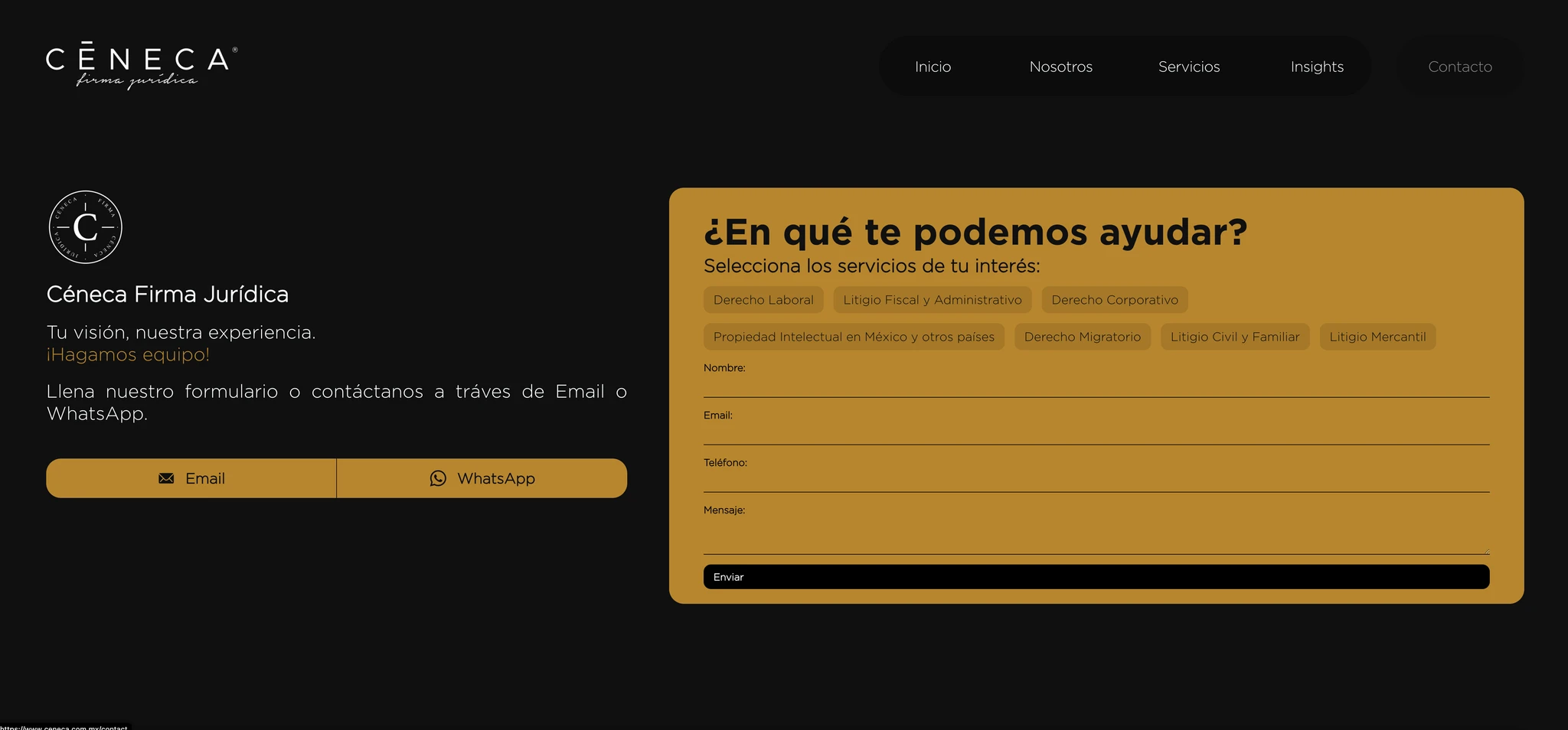 Céneca Navigation Design